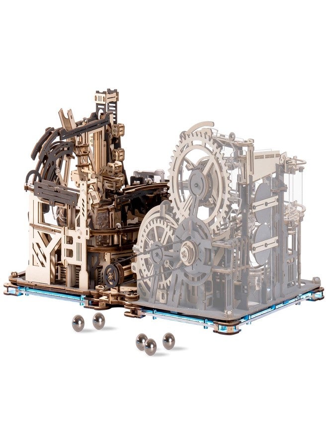 ROBOTIME 3D Puzzle Combination Set, Including Marble Spaceport LGC01 + Link Pack LG01, Connecting with Marble Night City LGA01 - Image 1